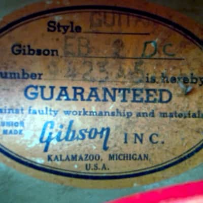 Gibson EB-2D 1968 - Cherry Red image 18