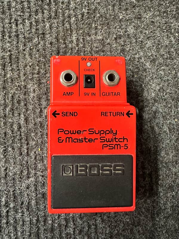 Boss PSM-5 Power Supply & Master Switch (Red Label) 1984 - 1990 - Red image 1
