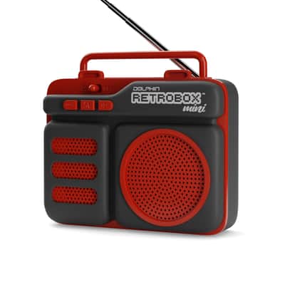 Dolphin RTX-10 Retrobox™ Mini Portable Bluetooth Radio Choose Colors - GREEN image 9