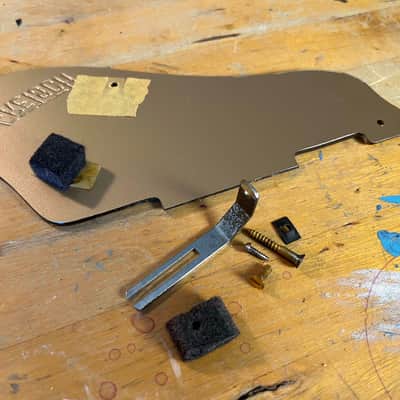 Vintage 1960s Gretsch Original Gold Pickguard Complete Electric Guitar '60s USA image 3