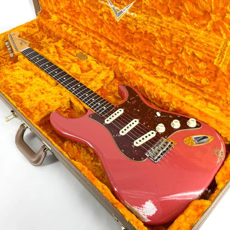 2017 Fender Custom Shop '63 Stratocaster Relic - Faded Fiesta Red image 1