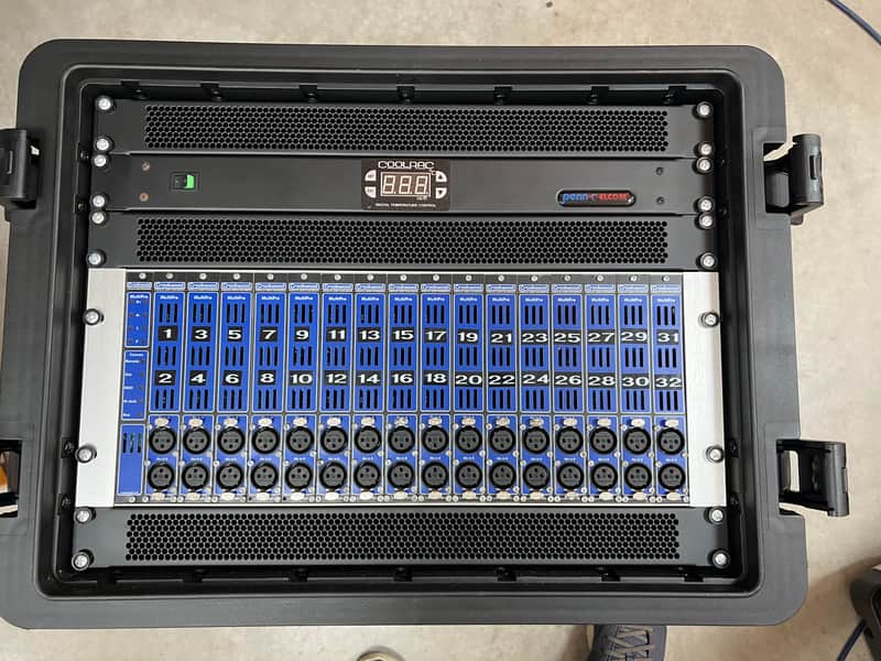 Crookwood MultiPre 32 channel remote controllable, fully recallable, multichannel microphone preamp with MADI and AES Outputs image 1
