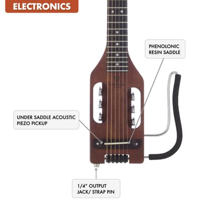 Traveler Guitar Ultra-Light Acoustic Travel Guitar (Antique Brown) image 4