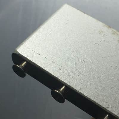 Vintage 1980s Fender Japan Lefty MIJ Tremolo Strat Block 56.5mm Spacing Stratocaster Bridge Steel image 14