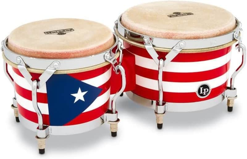 Latin Percussion Matador Puerto Rican Wood Bongos (M201-PR) image 1