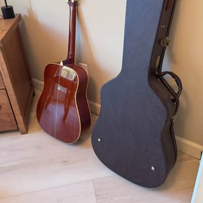 Alvarez PD80S or PD 30S/12 N 1980’s? - Great shape. Pecan color back and sides. Gold hardware. image 8