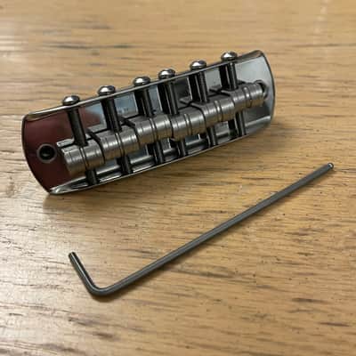 Staytrem V2 Revised Wide Fender Bass VI Bridge 55mm Spacing 7.25" Radius Offset image 1