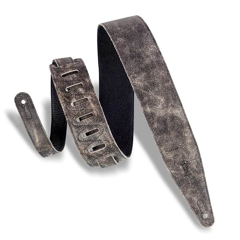 Levy's MG317BOG 2.5" Distressed Garment Leather Guitar Strap image 1