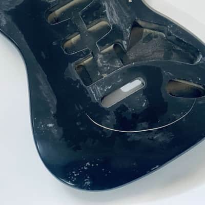 Black SSH Basswood Guitar Strat Style Body image 9