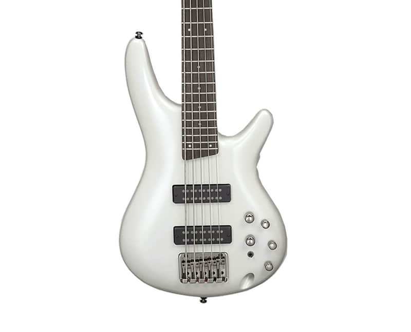Ibanez SR305E SR Standard 5-String Bass Guitar - Pearl White image 1