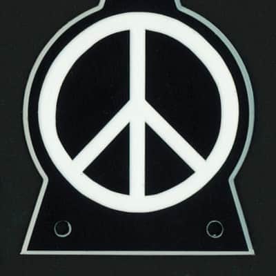 GUITAR TRUSS ROD COVER - Engraved - Fits JACKSON - PEACE - OVERSIZED XL - BLACK image 1