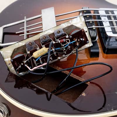 1974 Hofner 500/1 Beatle Bass Vintage Violin Bass Sunburst w/ Blade Pickups, Case image 15