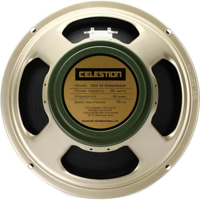 Celestion G12M Greenback 12 inch 25-watt Guitar Speaker - 16 Ohm (5-pack) Bundle image 1