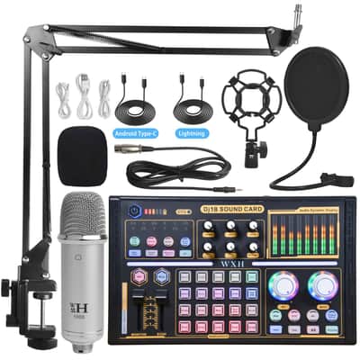 Bm800 Microphone Sound Card Full Set Of Mobile Phone Computer Microphone Special Equipment Suit image 17