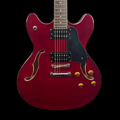 Washburn HB30 Electric Guitar in Vintage Cherry Red image 1