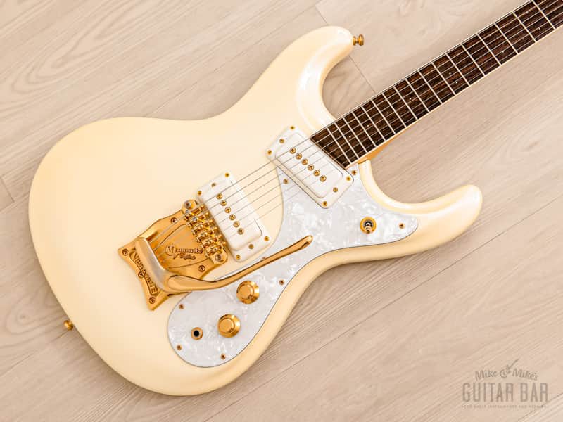 2000s Mosrite Ventures Model Super Custom '65 Pearl White w/ Gold Hardware, Vibramute & Case, Japan Kurokumo image 1