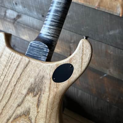 PRS Wood Library McCarty 594 Flamed Maple 10 Top, Swamp Ash Back, Stained Flamed Maple Neck, Bound Ebony FB - Satin Charcoal 418878 image 11