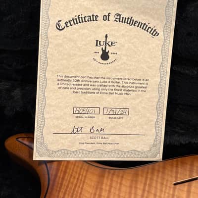 Ernie Ball Music Man Luke 4 30th Anniversary 2023 - Steamroller image 13