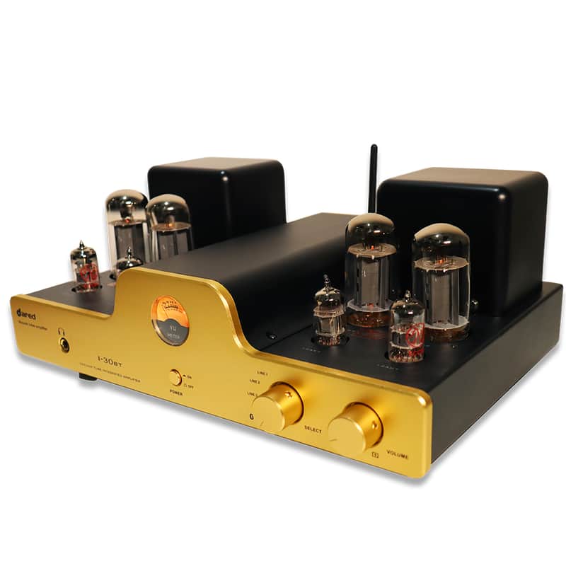 Dared I30BT HiFi Vacuum Tube Integrated Amplifier Hi-end with Bluetooth USB-DAC/LINE input and Headphone Output,Output Power 30Wx2,with 6L6G(5881),12AX7(ECC83),12AU7(ECC82) Tubes image 1