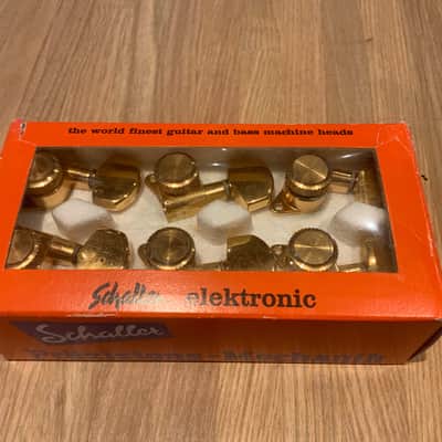 Schaller 3X3 Gold Locking Tuners 1990´s - Gold image 1
