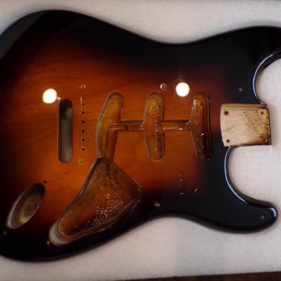 Fender Custom Shop 1957 Stratocaster Body NOS  Tobacco Sunburst Ash - 4.0 lbs image 2