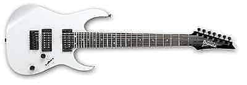 Ibanez GRG7221 Gio Series 7-String Electric Guitar White Finish image 1