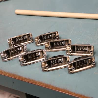 Vintage Rogers Beavertail Tom Lug, Fullerton Era 609322 Earlier Version, Set of 8 image 6