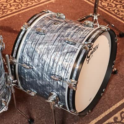 Gretsch Brooklyn Sky Blue Pearl Nitron Drum Set - 14x20, 8x12, 14x14, 5.5x14 image 2