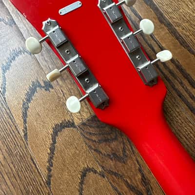 RARE! 1964 Airline “JB Hutto” Wood Body Jack White / Jetsons Guitar (Supro Valco) w/ OHSC image 8