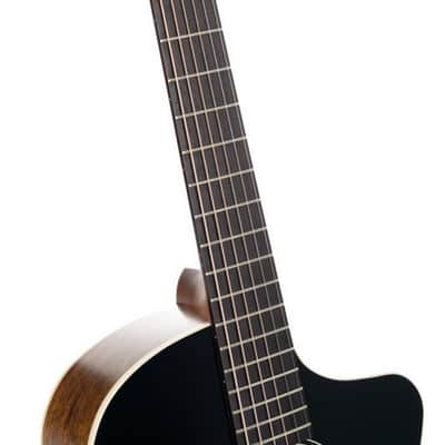 Cort CORE-MC Ovangkol Acoustic-Electric Guitar w/Gig-bag. Black Top Semi Gloss, B-Stock image 3
