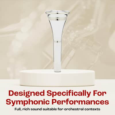 Denis Wick French Horn Narrow Rim Classic Mouthpiece Silver Plated 7N | Cup 17mm | Rim 3.85mm image 7