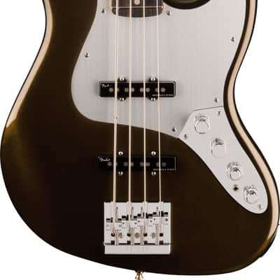 Fender American Ultra II Jazz Bass Texas Tea Ebony w/case image 2