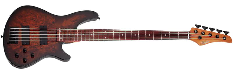 Schecter Diamond Series C-5 Standard Tobacco Burl image 1