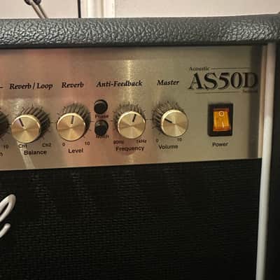 Marshall Acoustic Soloist AS50D 2-Channel 50-Watt 2x8" Acoustic Guitar Combo 2007 - Present - Black image 5
