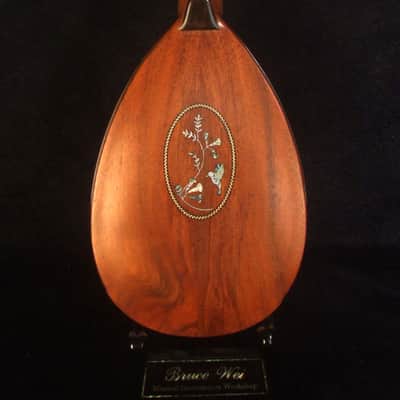 Handmade Thin Body Bowl Back Style Tenor Ukulele, Spruce, Mahogany, HummingBird, Vine Inlay, Soft-bag, Bruce Wei  UBB17-002 image 4