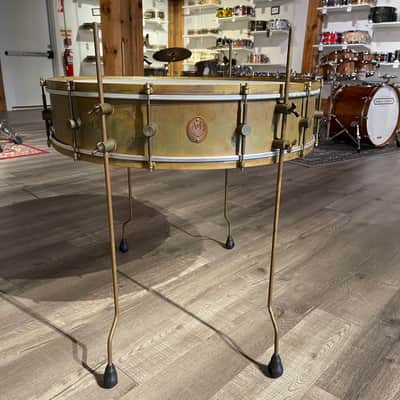 Used A&F Gong Snare Drum 28x6 w/Legs Bild 5