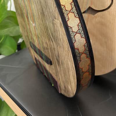 Cithara Lyre Harp with Inlay Ancient Techniques - 12 Strings image 7