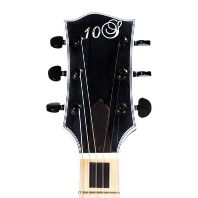10S GF Neck-Thru Maple Walnut 5 Piece Neck, Ash Body, EMG Pickups Electric Guitar Satin Black image 5