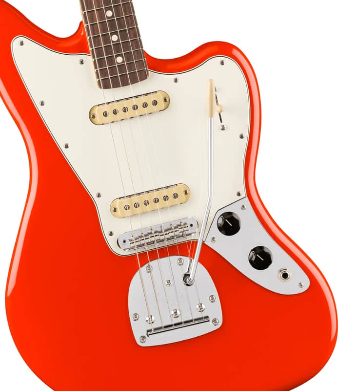 Fender - Player II Jaguar - Electric Guitar w/ Rosewood Fingerboard - Coral Red - w/ Hardshell Case