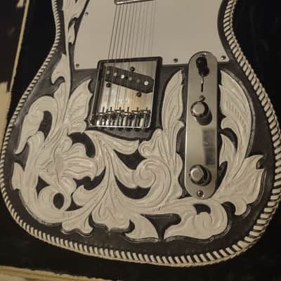 2009 Fender Telecaster USA Highway One (Hwy 1 Tele) w/Waylon Jennings-style Custom Leather Cover/Wrap & G&G Hard Case image 8