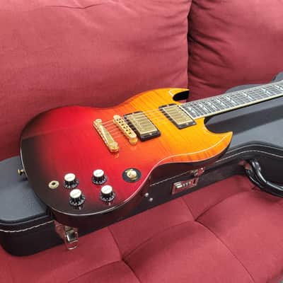 Gibson SG Supreme with Case 2004 - Lava Burst image 9