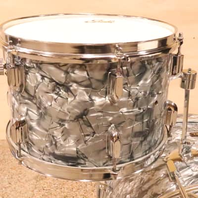 Tempro 3pc Drum Kit Set Black Pearl Vintage 1970's MIJ image 15
