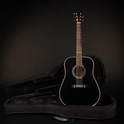 1989 Sigma by Martin DM-4B - Black | Korea Vintage Dreadnought Acoustic Guitar Solid Top | Case image 1