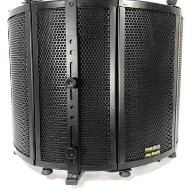 New Pro-Lok Vox Booth Portable Vocal Booth Reflection Filter with Mic Stand and Cable Bundle image 3