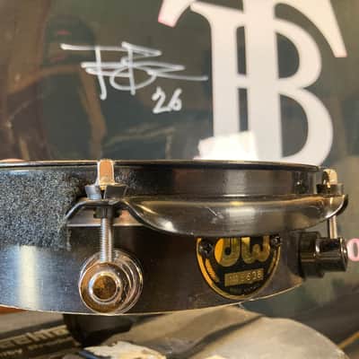 Terry Bozzio's DW - 2x10" Maple Piccolo Concert Tom with Mount "F", Autographed! 1998–2002 Transparent Dark Walnut Satin Oil image 5