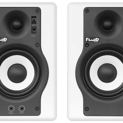FLUID AUDIO F4W aktiv 30Watt/4Zoll Studio-Nahfeldmonitore (Paar) weiss B-Ware image 2