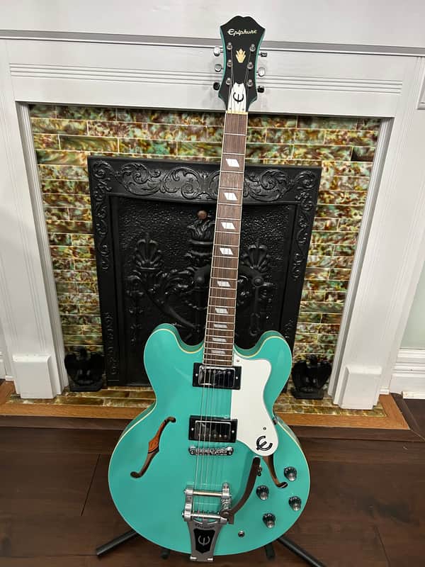 Epiphone Riviera Reissue 1994 - 1999 - Turquoise image 1