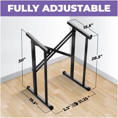 Liquid Stands Studio Mixer Stand - Foldable & Adjustable - Ideal for Drum Machines, DJ Turntables, Synths, and More image 2