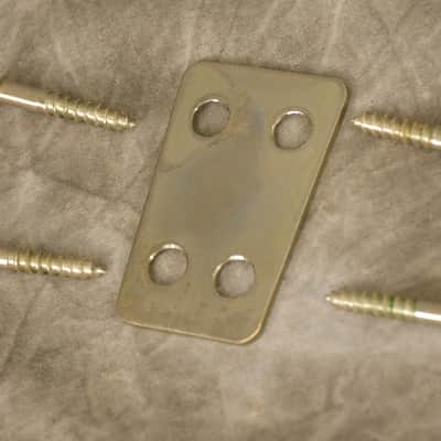 1960s FRAMUS Chrome Neck Mounting Plate w. 4 Screws off Strato Star Bass image 2