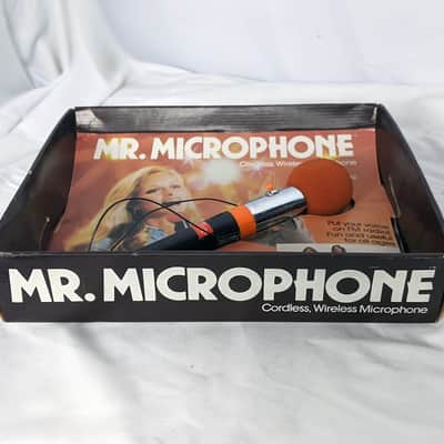 Vintage 1980 Mr. Microphone #1283 Ronco Wireless Mic in Original Box w/ Stand image 2